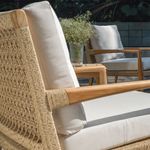 Kingsley Bate Barcelona Teak/Wicker Deep Seating Settee