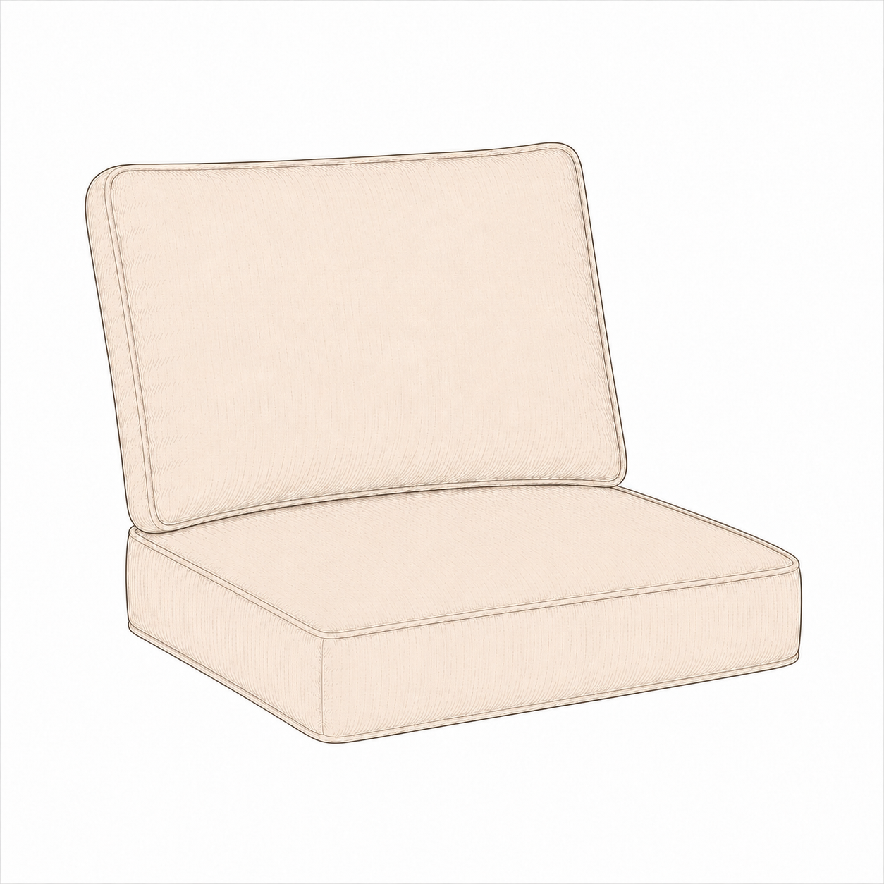 Kingsley Bate Seat and Back Cushions for Chelsea and St. Barts Armless Chair, Lounge Chair, Rocker, Sectional, Settee, and Sofa