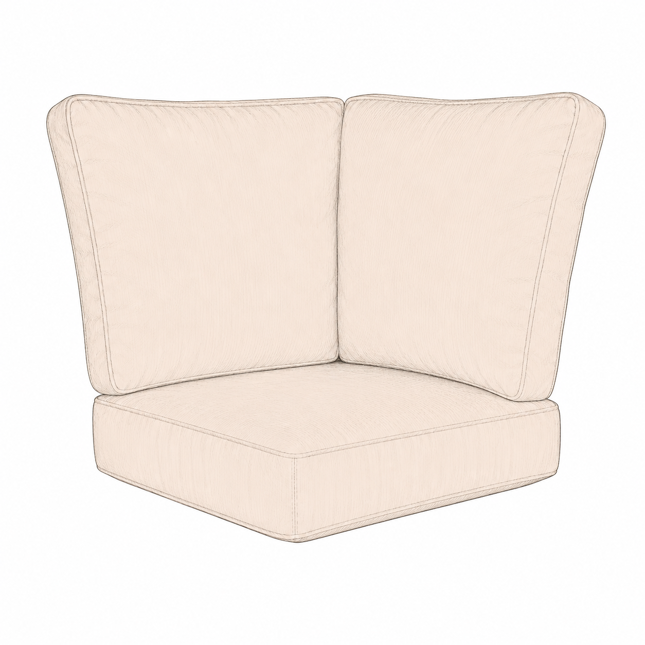 Kingsley Bate Chelsea Sectional Corner Chair Seat & Back Cushions
