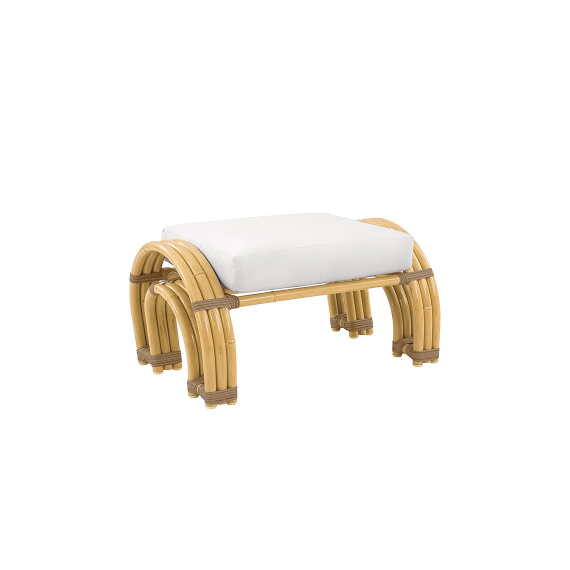 Kingsley Bate Palm Springs Aluminum Deep Seating Ottoman