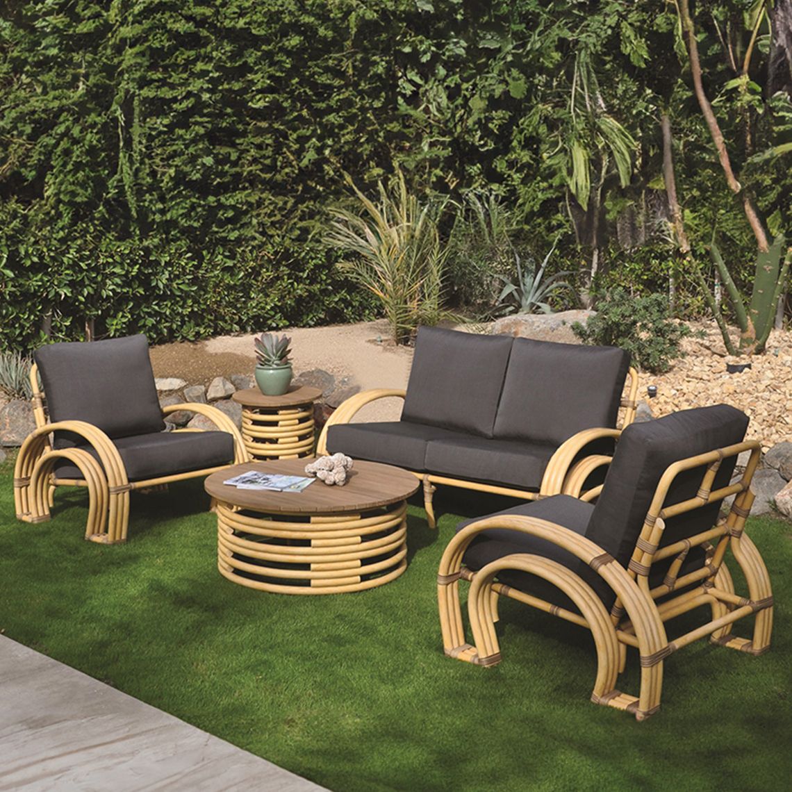 Kingsley Bate Palm Springs Aluminum Deep Seating Settee