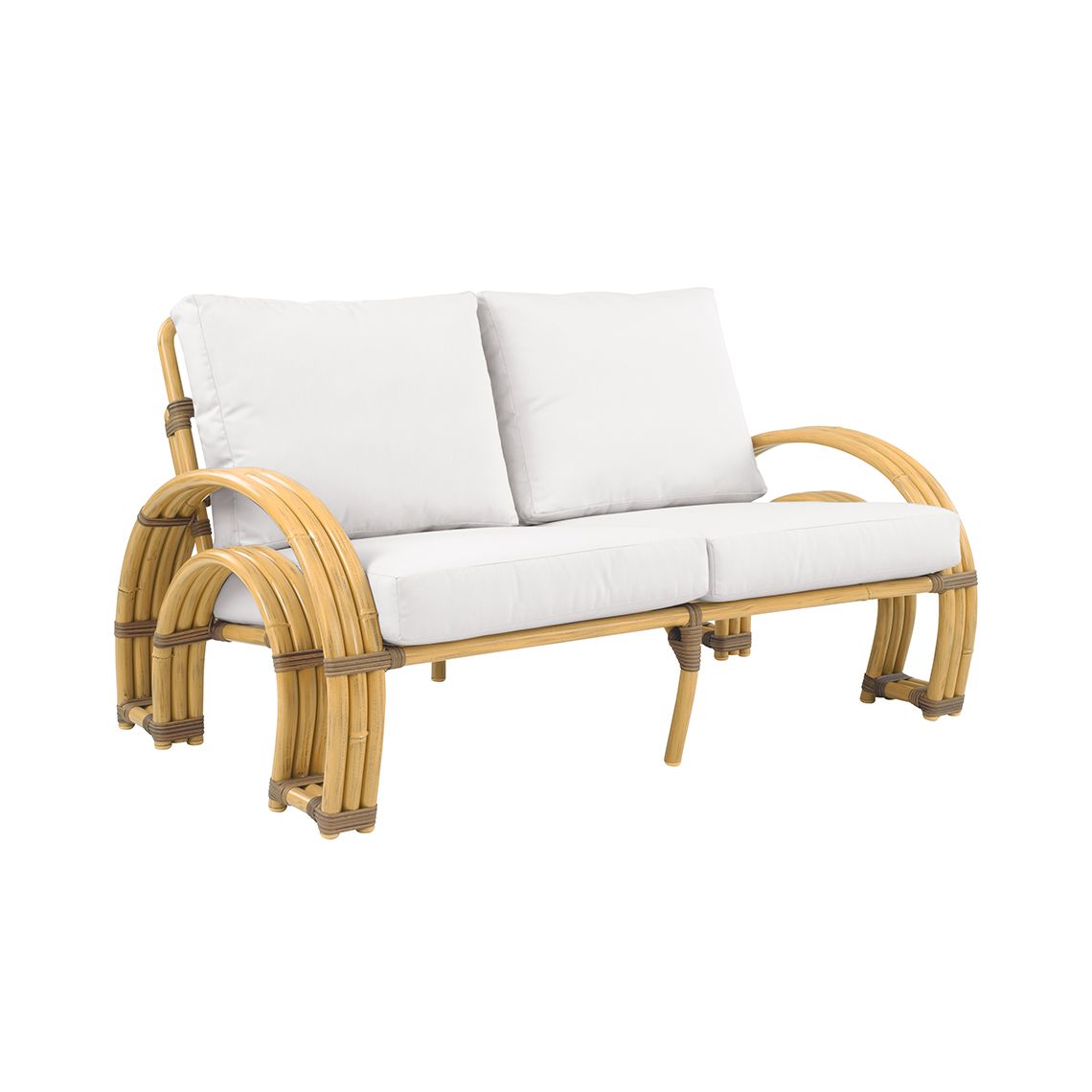 Kingsley Bate Palm Springs Aluminum Deep Seating Settee