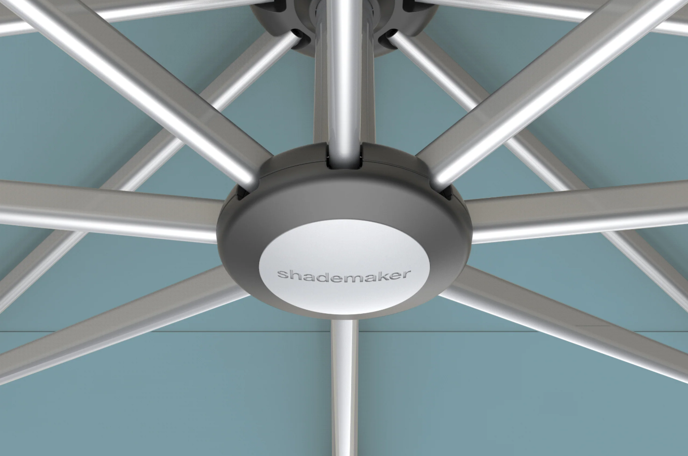 Shademaker Solaris 10' Octagonal Sidepost Umbrella