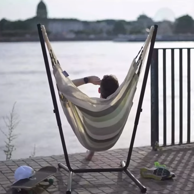 La Siesta Fiji Outdoor Comfort Hanging Chair With Stand