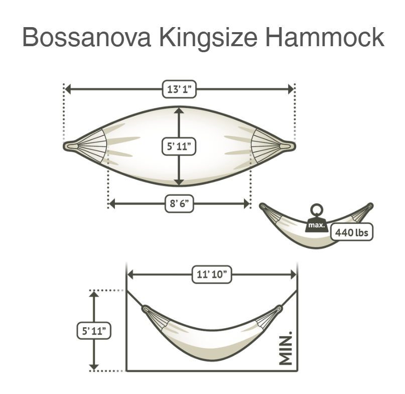 La Siesta Bossanova King-Size Classic Macramé Hammock