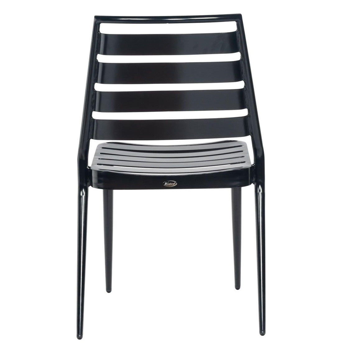 Woodard Daytona Aluminum Slat Stackable Dining Side Chair