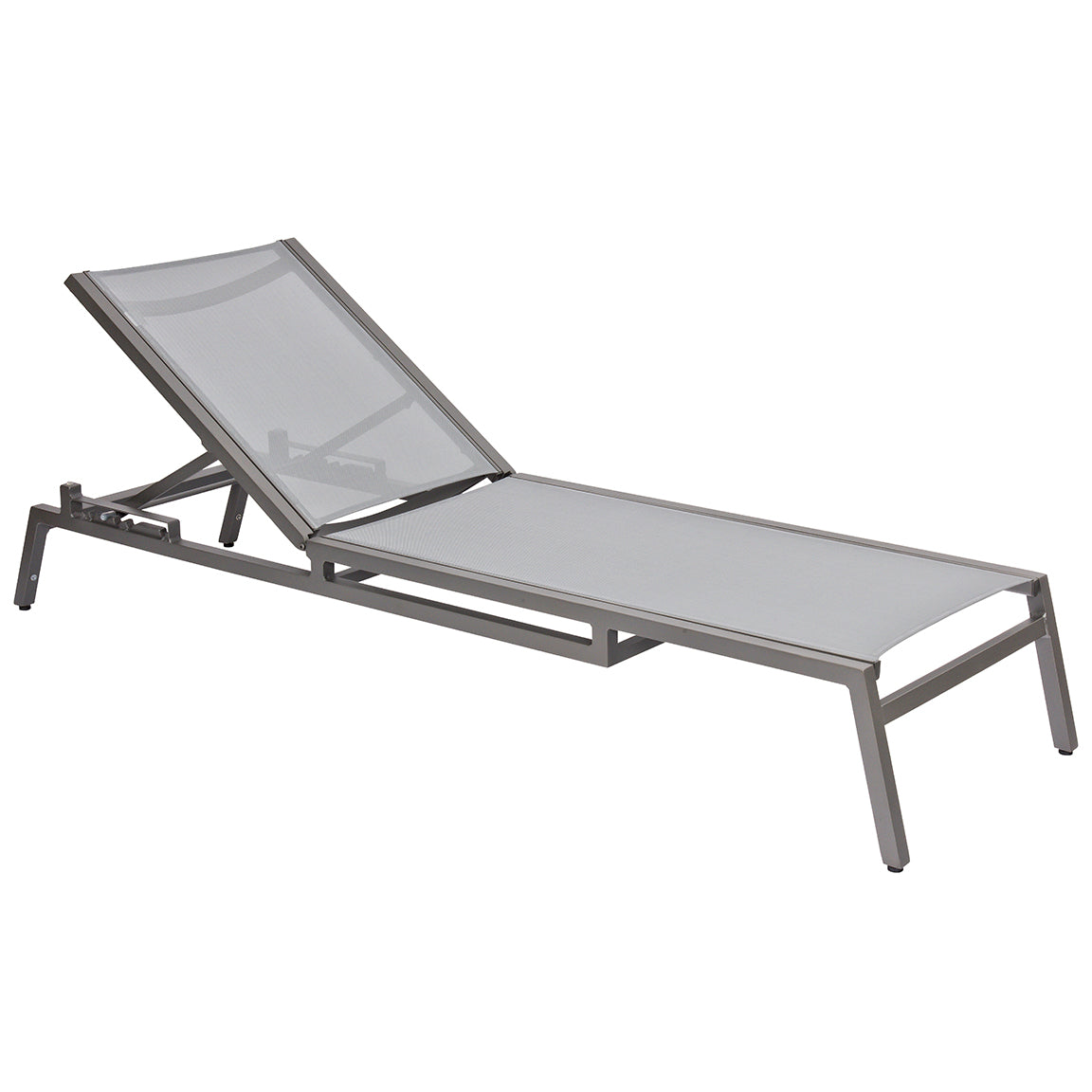Woodard Palm Coast Aluminum Adjustable Sling Chaise Lounge