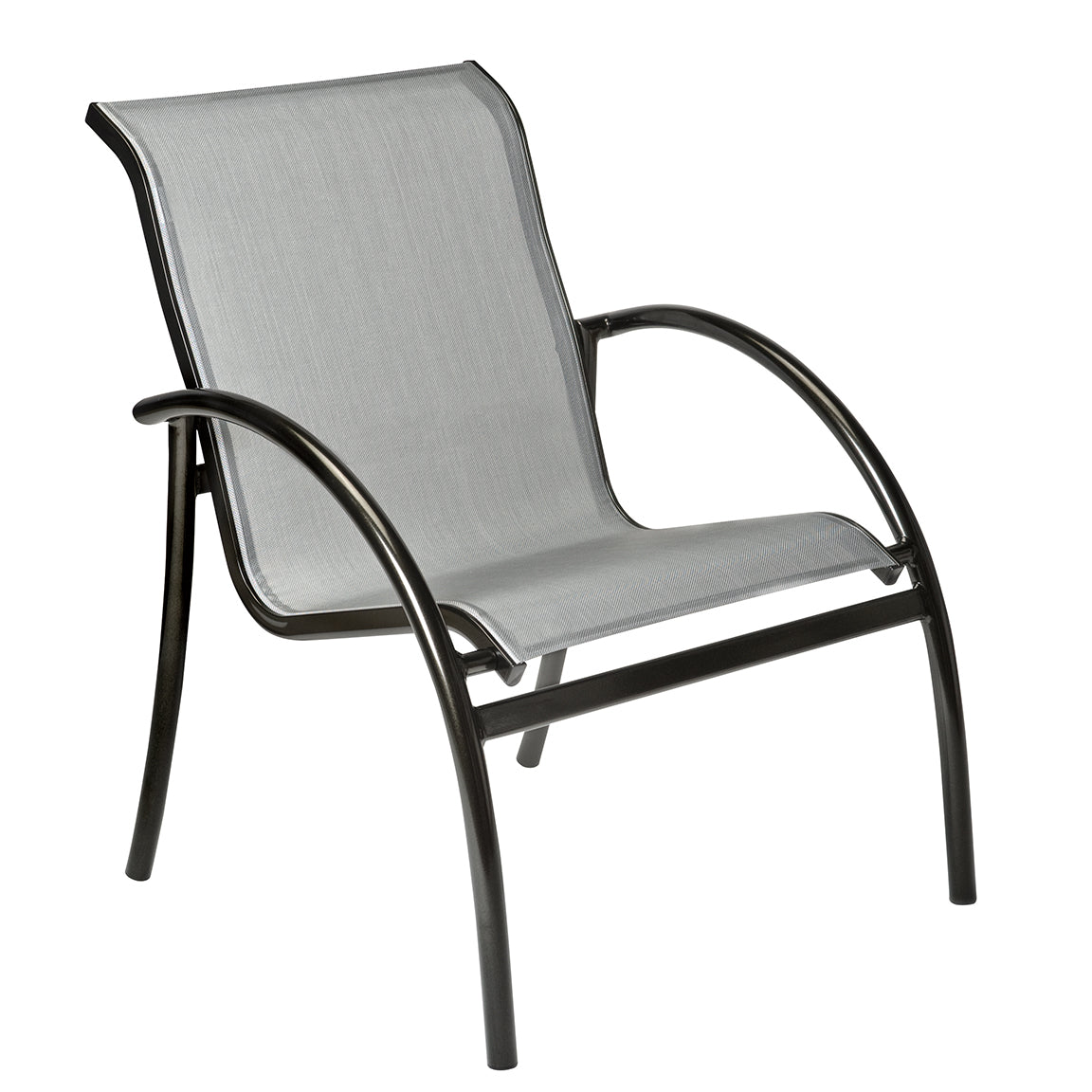 Woodard Tribeca Aluminum Stackable Sling Dining Armchair
