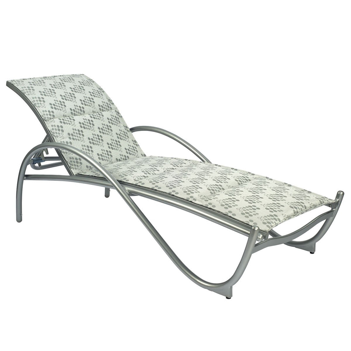Woodard Tribeca Aluminum Adjustable Padded Sling Chaise Lounge