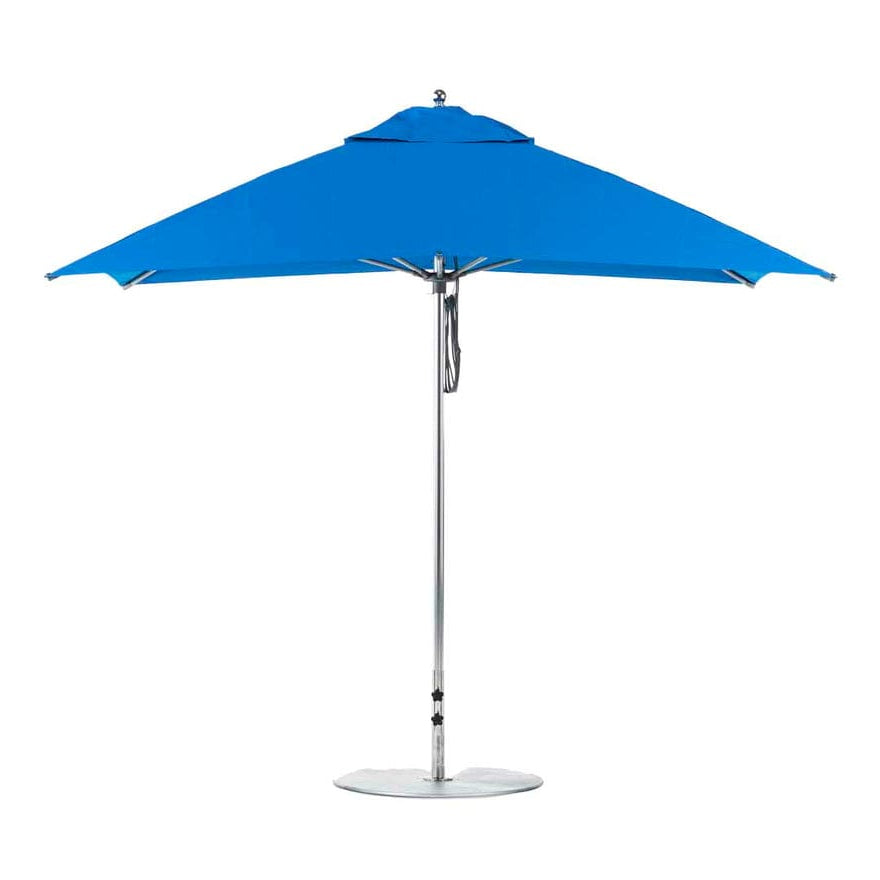Ledge 8.5' Rectangle Pulley Essential Fiberglass Umbrella