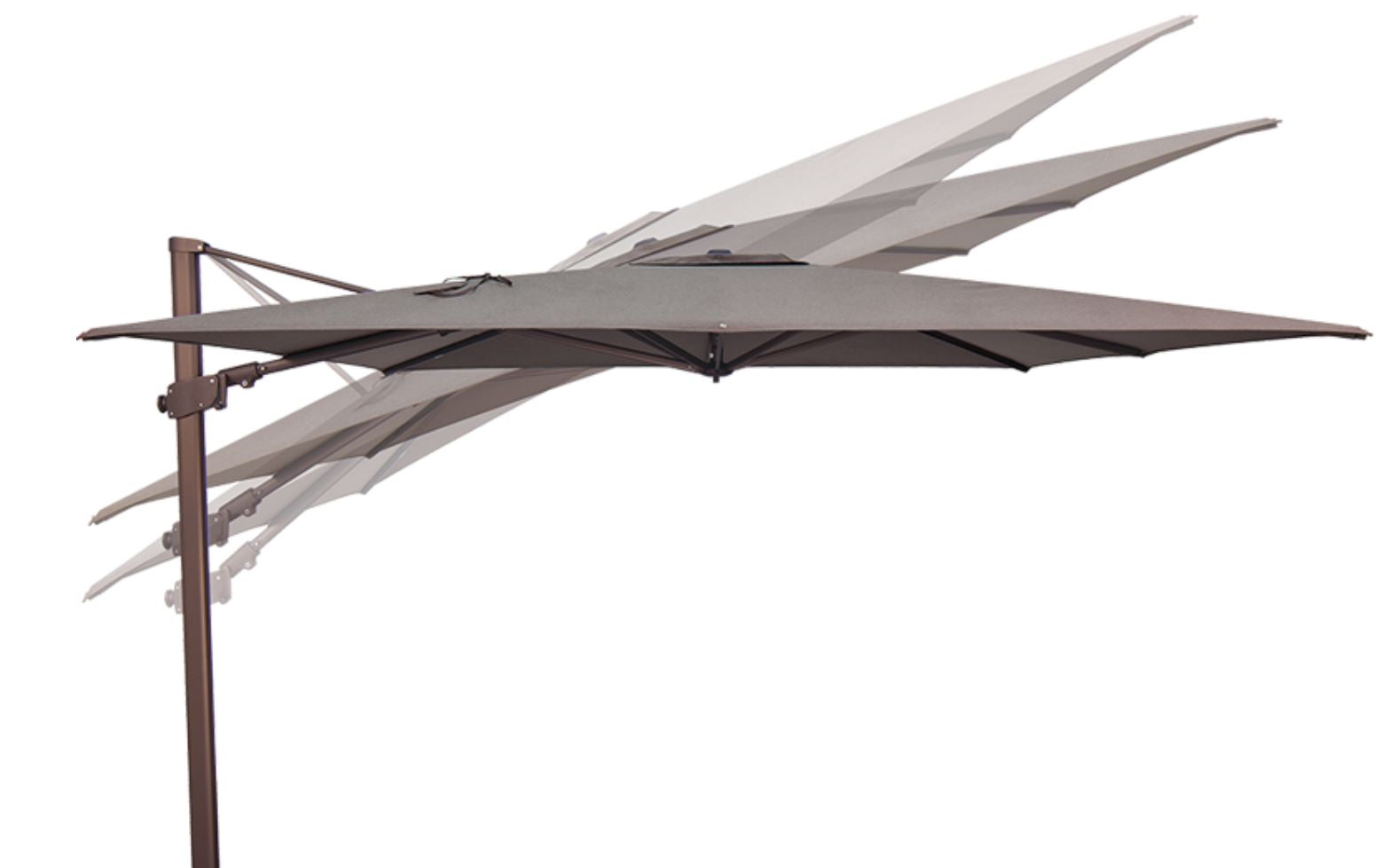 Treasure Garden 10' Square Cantilever Patio Umbrella
