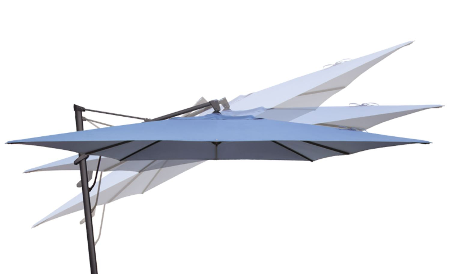 Treasure Garden 11.5' Square AKZ Cantilever Patio Umbrella