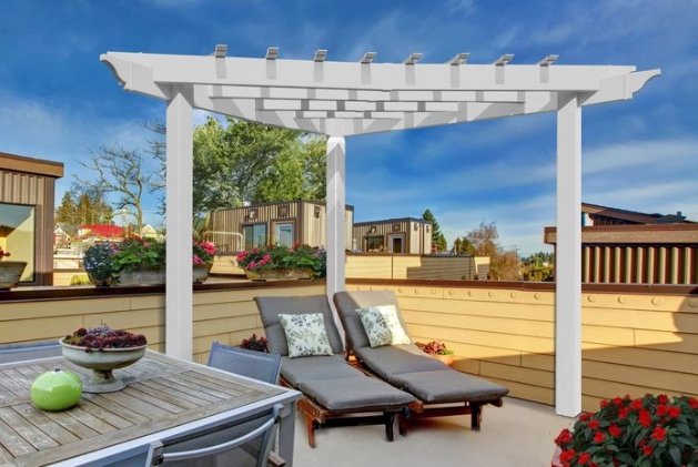 Vita 8'x8' Alcove Corner Pergola