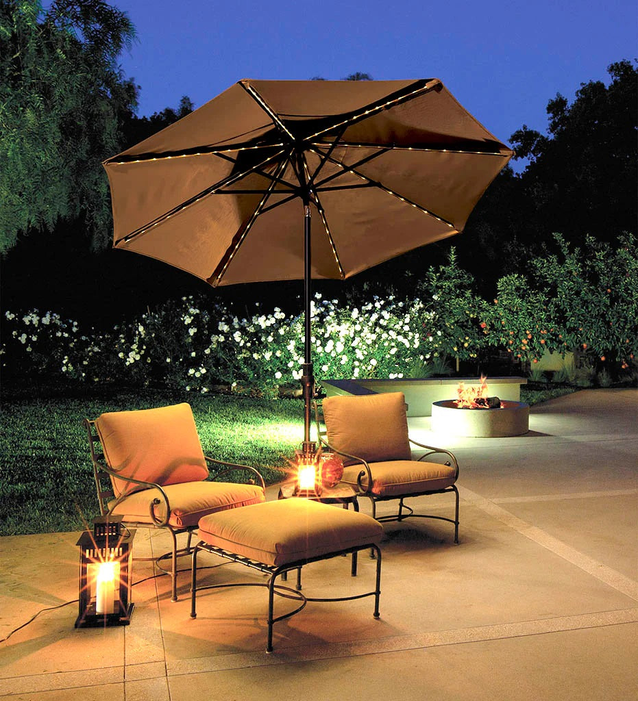 Treasure Garden 9' Octagon Starluxe Collar Tilt Market Umbrella