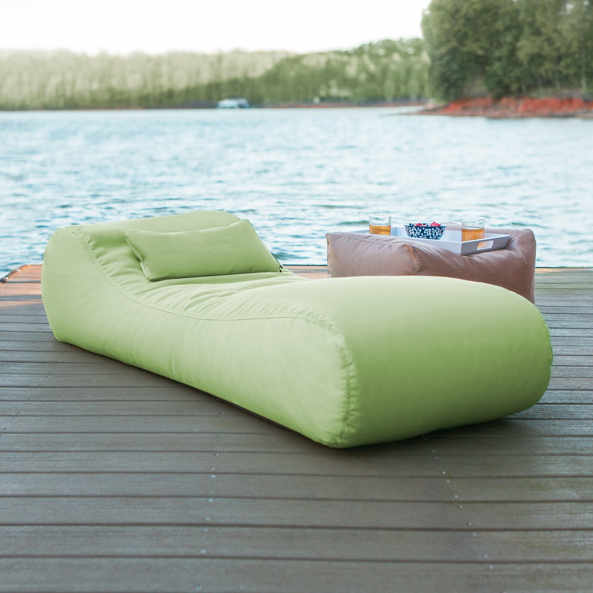 Arlo Outdoor Bean Bag Sun Lounger - Parrot