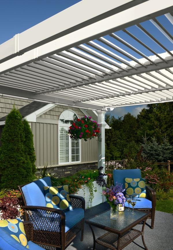 Vita 10'x10' Avalon Louvered Pergola