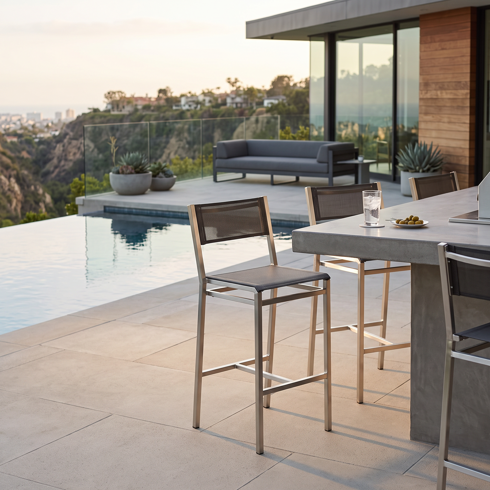 Barlow Tyrie Equinox Stainless Steel Counter Stool