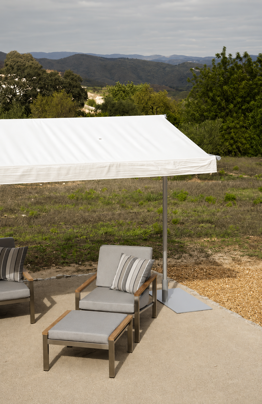 Barlow Tyrie Equinox Stainless Steel and Teak Deep Seating Armchair