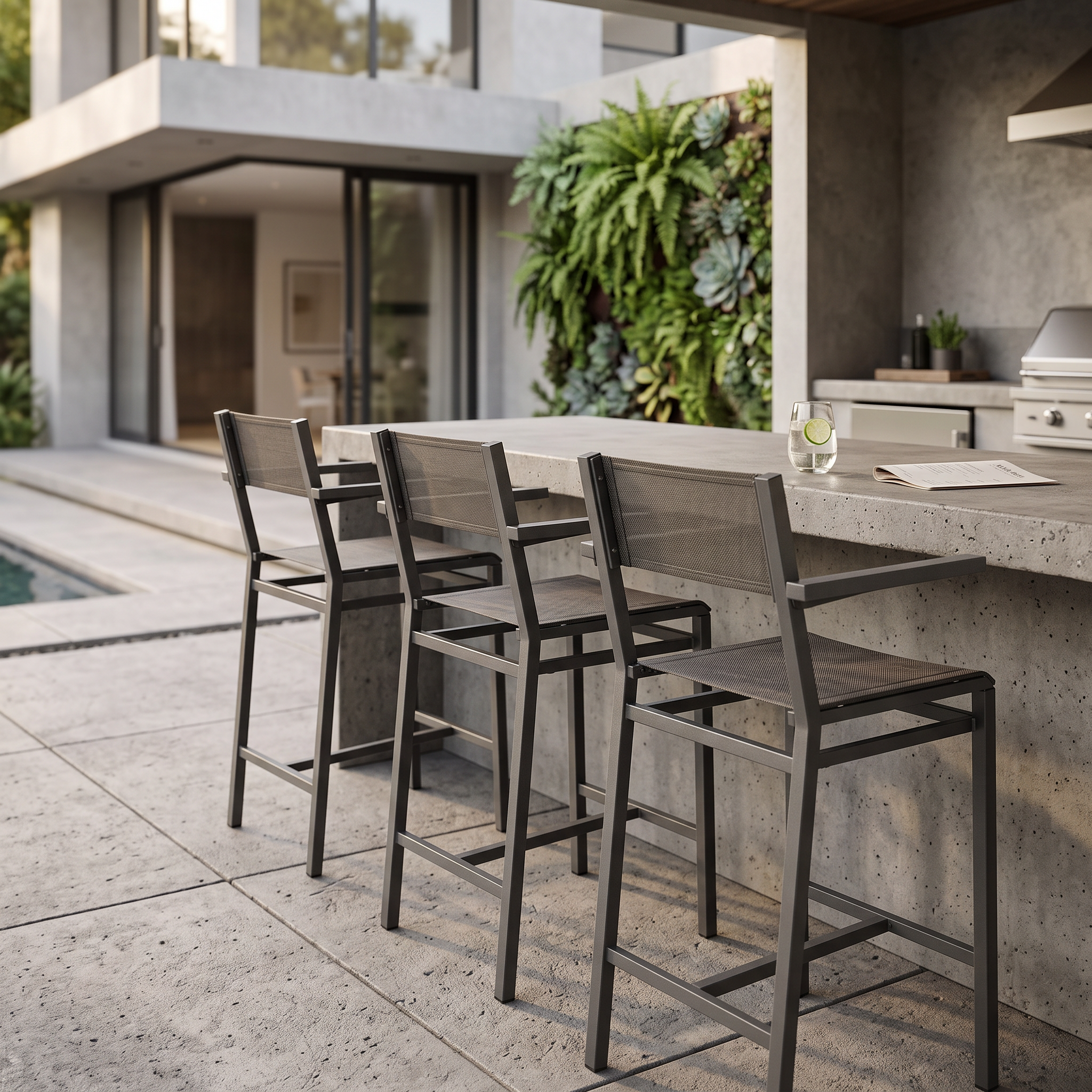Barlow Tyrie Equinox Counter Height Carver Armchair