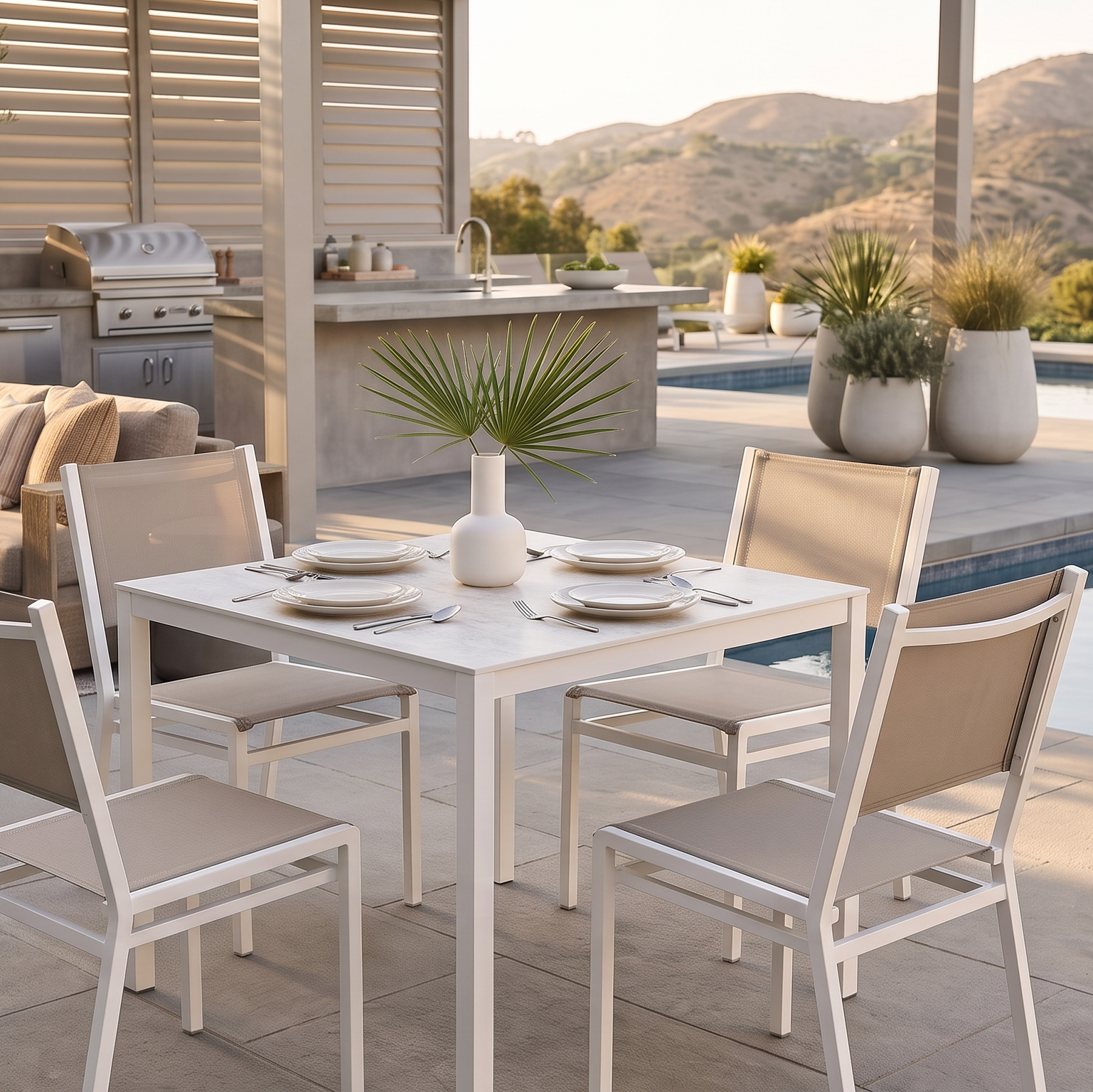 Barlow Tyrie Equinox Stainless Steel Dining Table 100