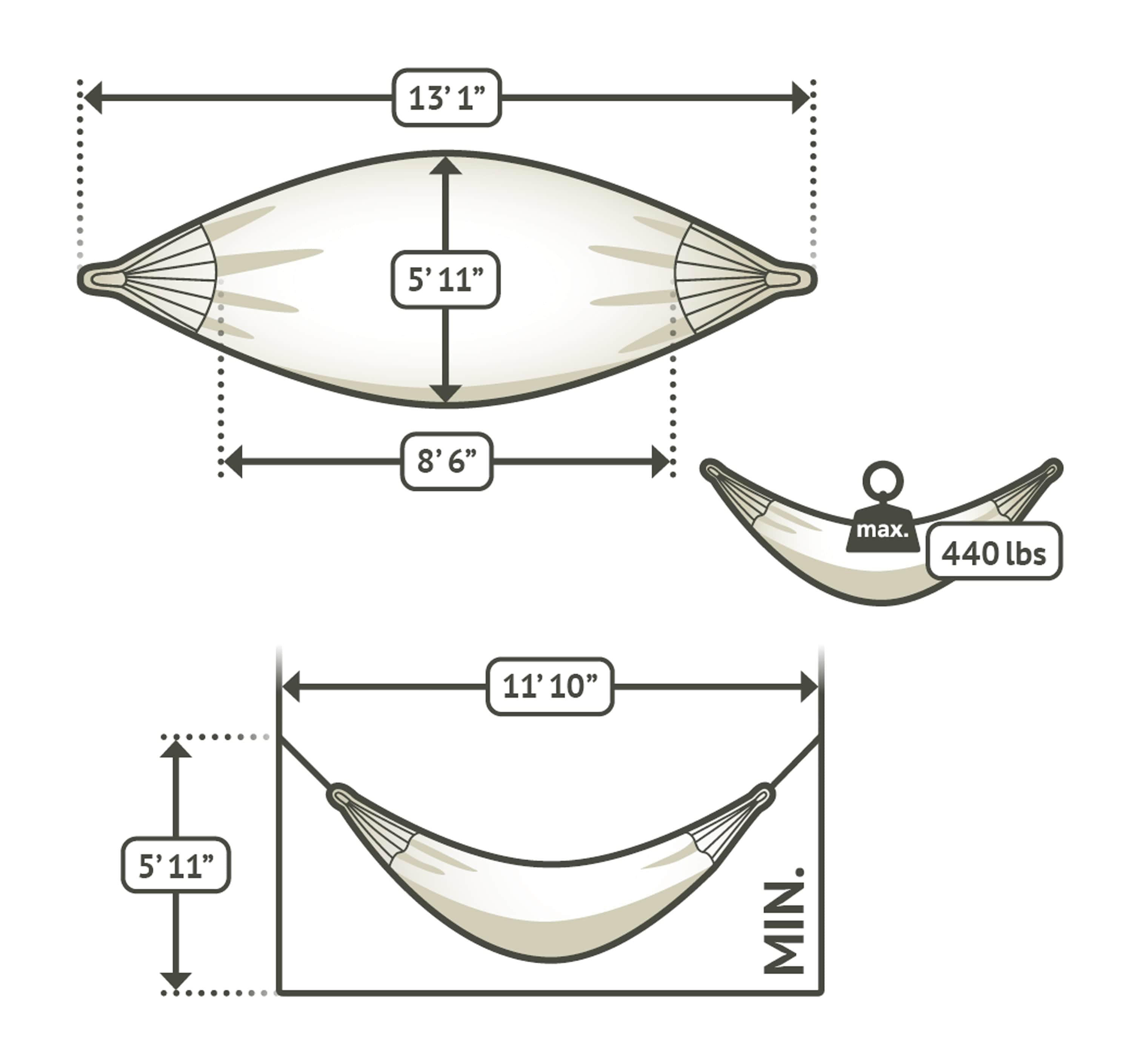La Siesta Brisa Weather-Resistant King-Size Classic Hammock