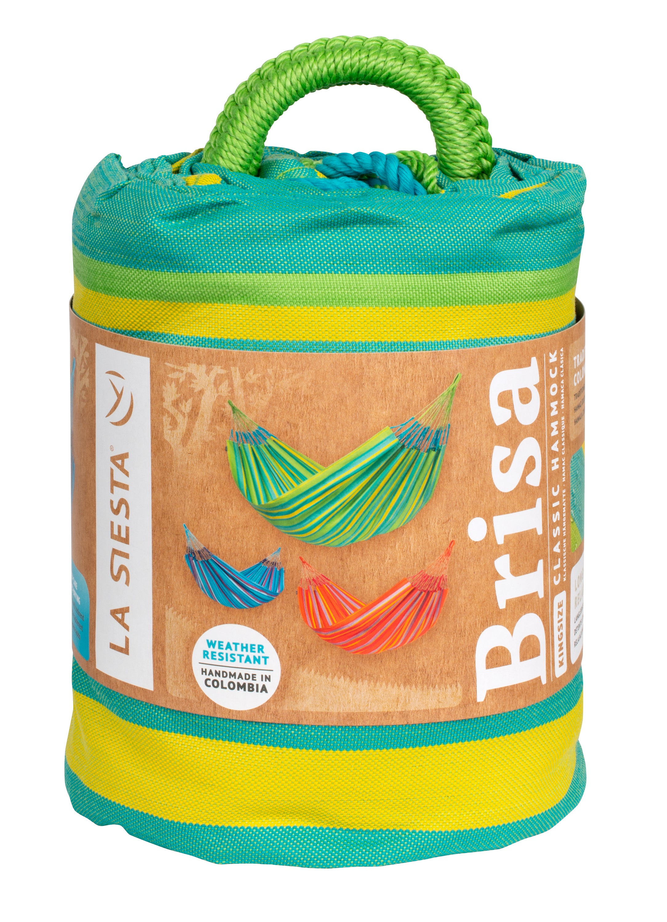 La Siesta Brisa Weather-Resistant King-Size Classic Hammock - Lime