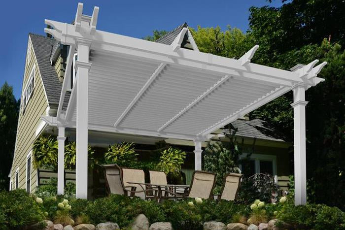 Vita 12'x12' Camelot Louvered Pergola