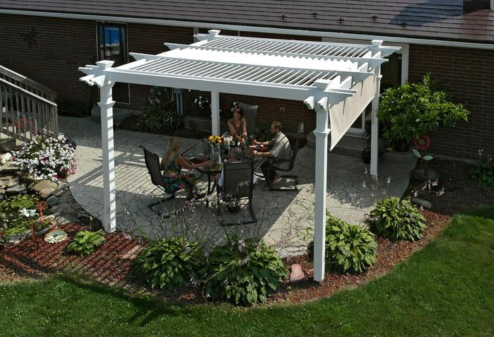 Vita 12'x12' Camelot Louvered Pergola