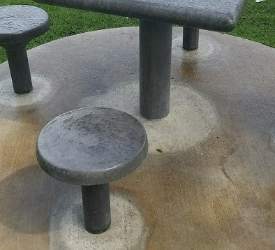 Stone Age Chinese Checkers Table - Direct Burial
