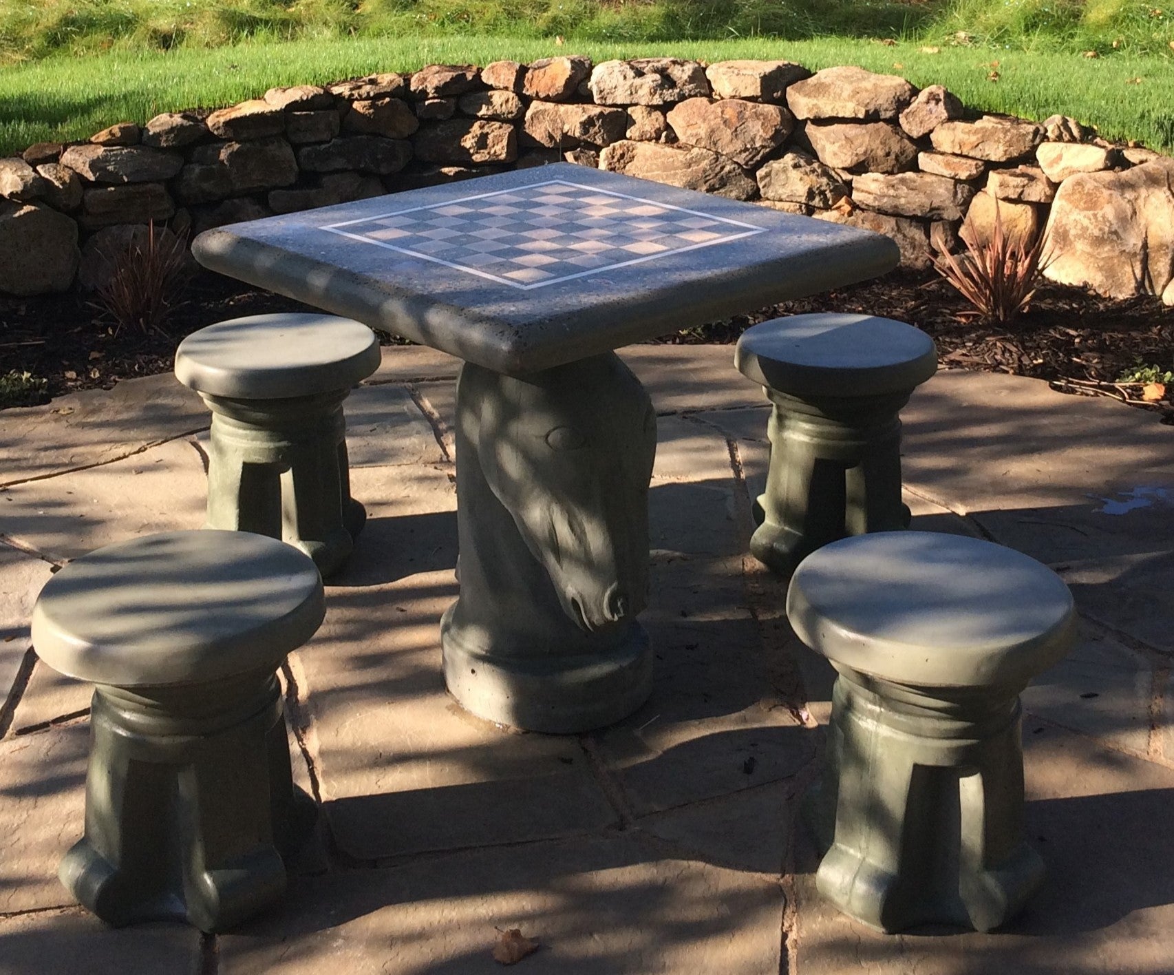 Stone Age Knight Chess Table