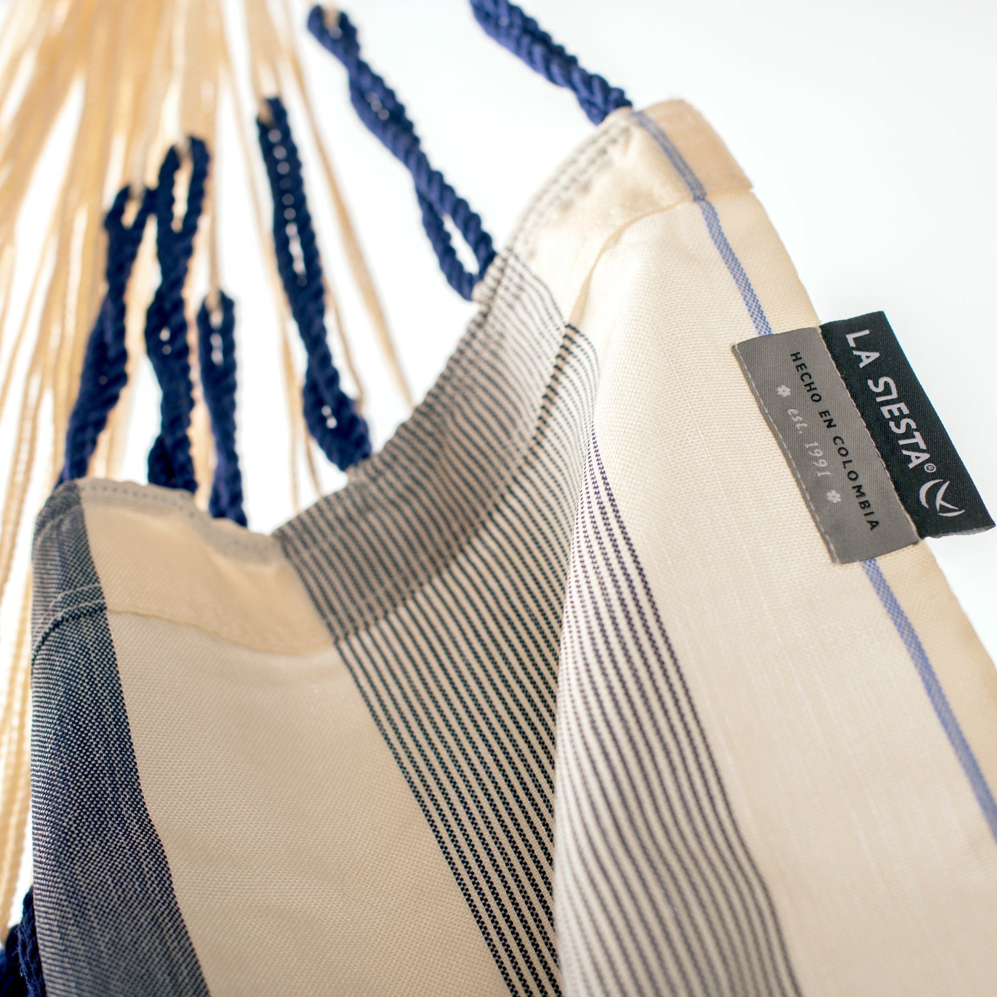 La Siesta Domingo Weatherproof King-Size Hanging Chair - Sea Salt