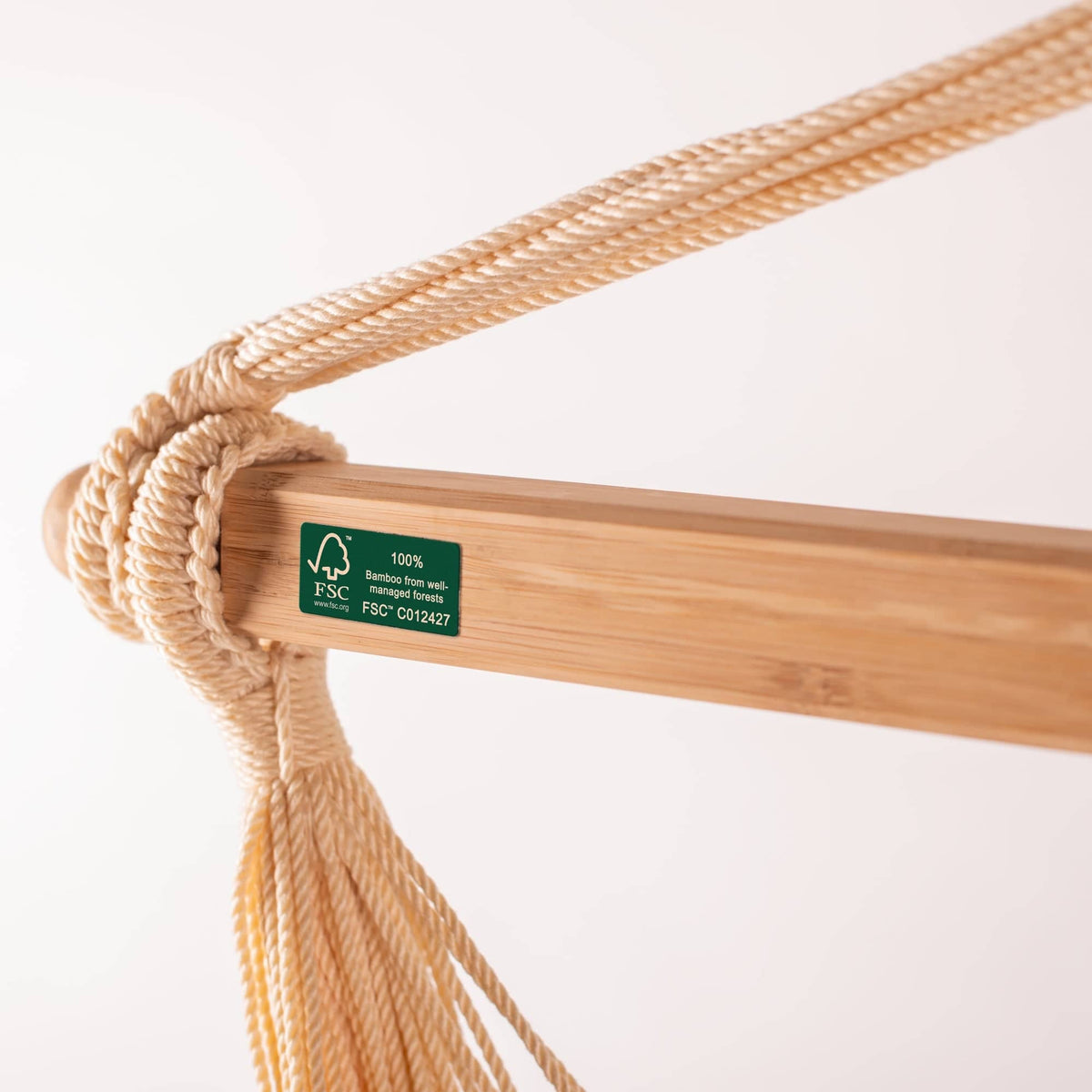 La Siesta Domingo Weatherproof King-Size Hanging Chair - Sea Salt