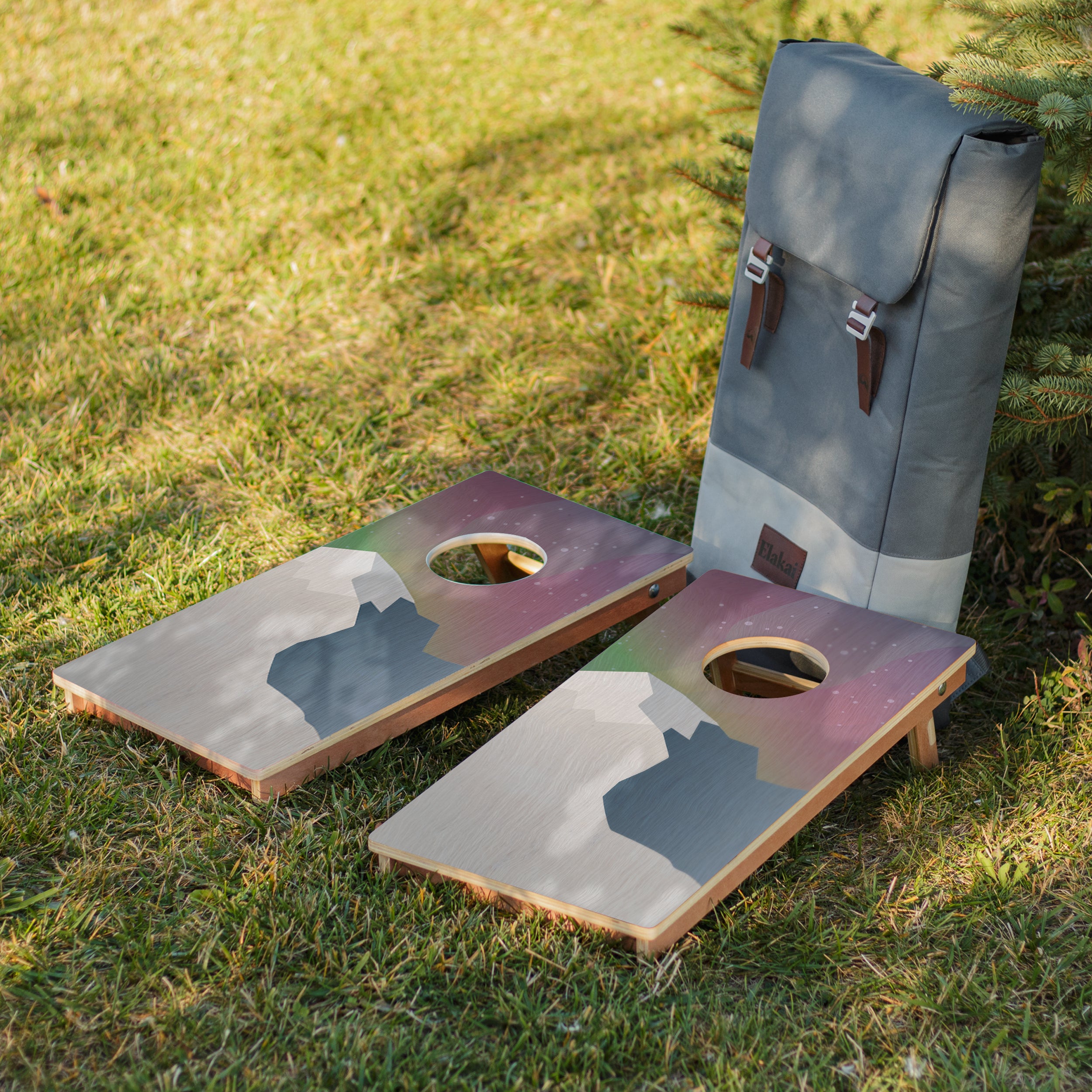 Elakai Aurora 1'x2' Compact Travel Cornhole Boards - Set of 2 