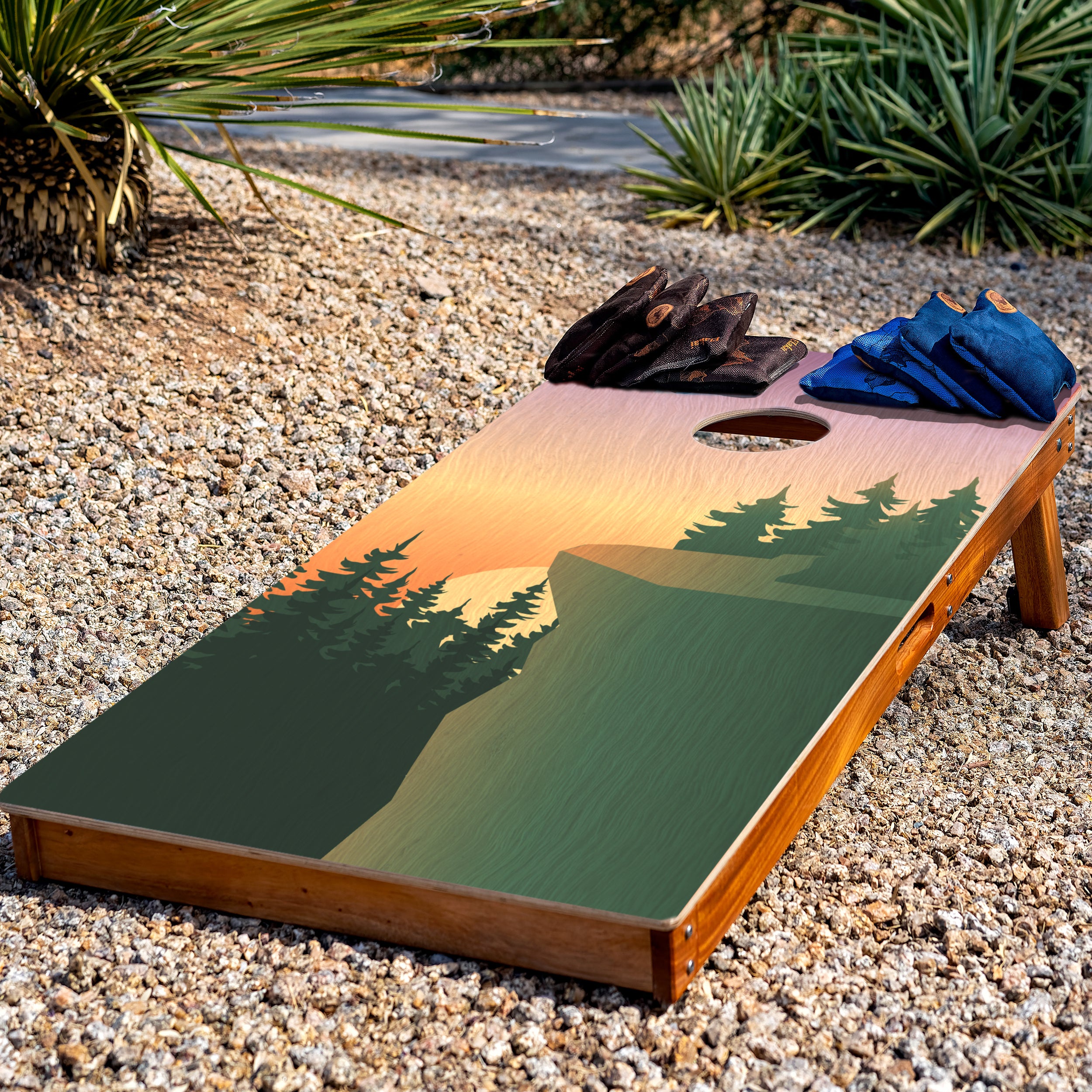 Elakai Cliff View 2'x4' Cornhole Board