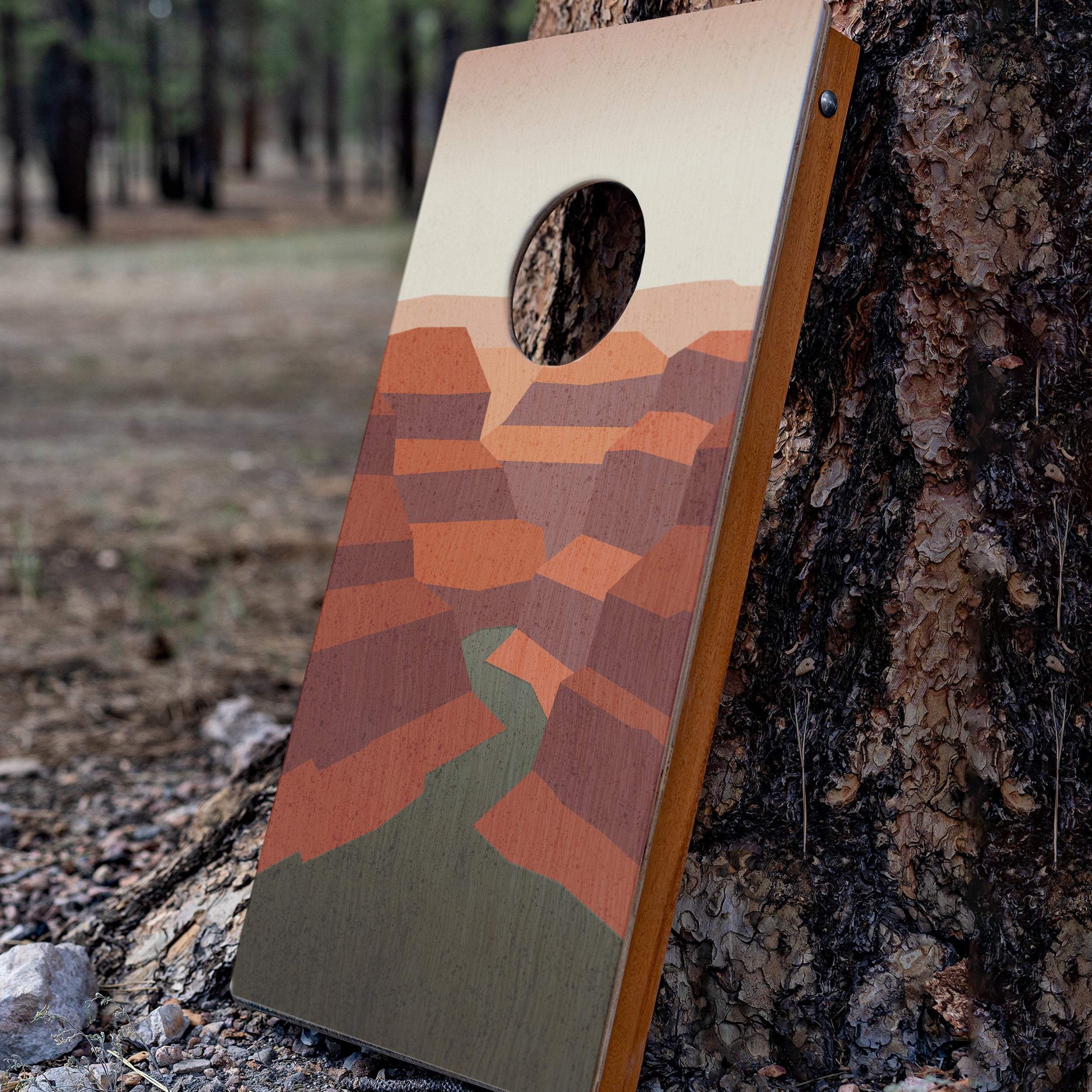 Elakai Grand Canyon 1'x2' Compact Travel Cornhole Boards - Set of 2
