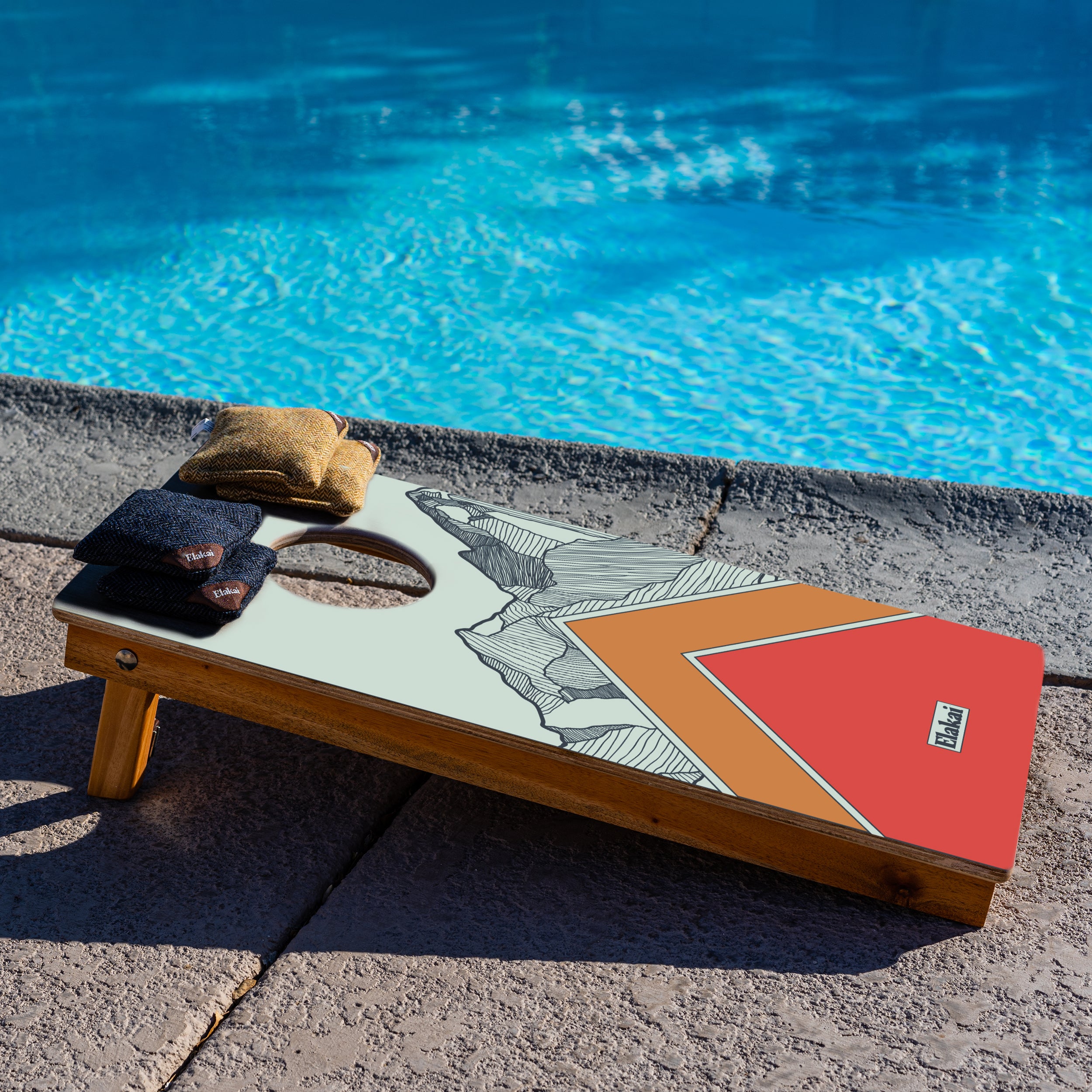 Mount Elakai 1'x2' Cornhole Board Set - Cornhole Bags Sold Separately