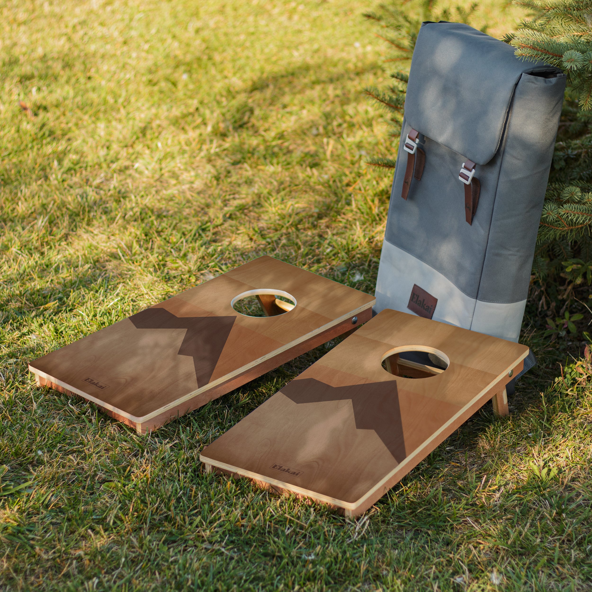 Mount Elakai 1'x2' Cornhole Board Set
