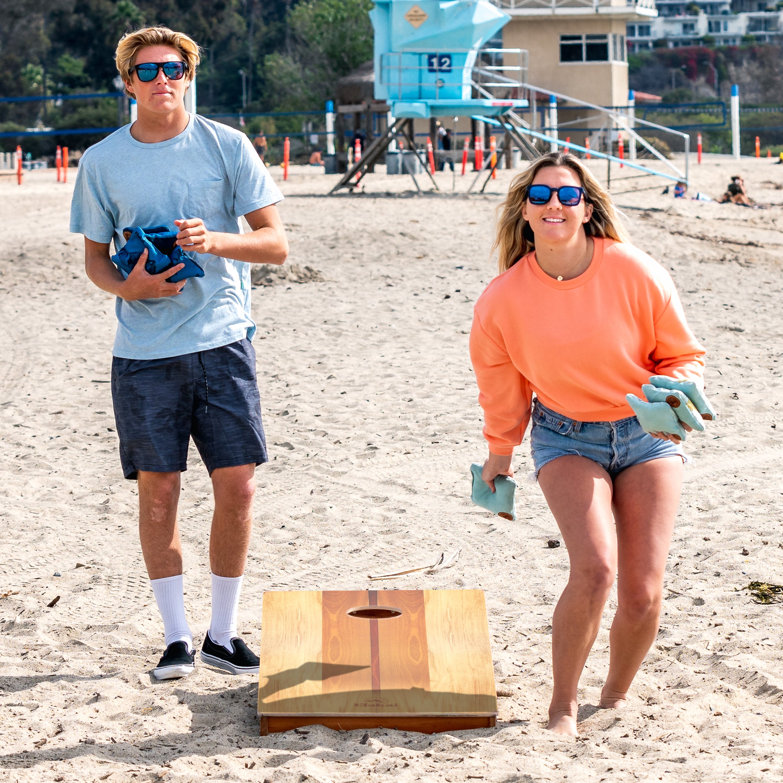Elakai Woody Cornhole Board Set - Cornhole Bags Sold Separately
