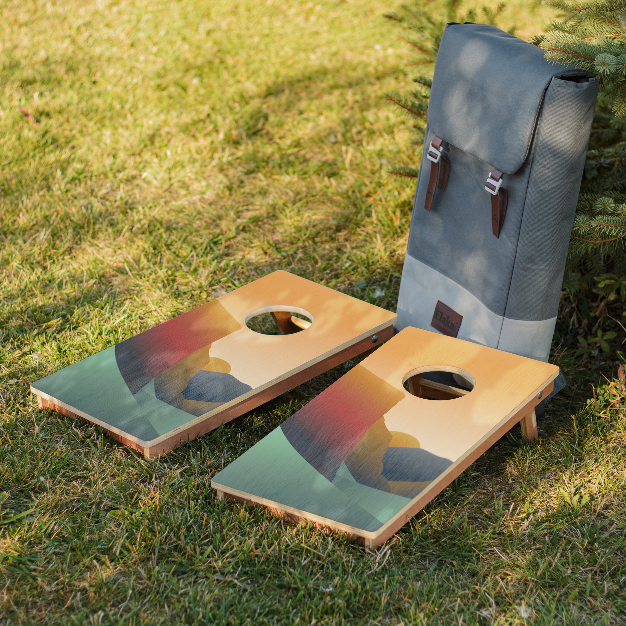 Elakai Yosemite 1'x2' Cornhole Board Set