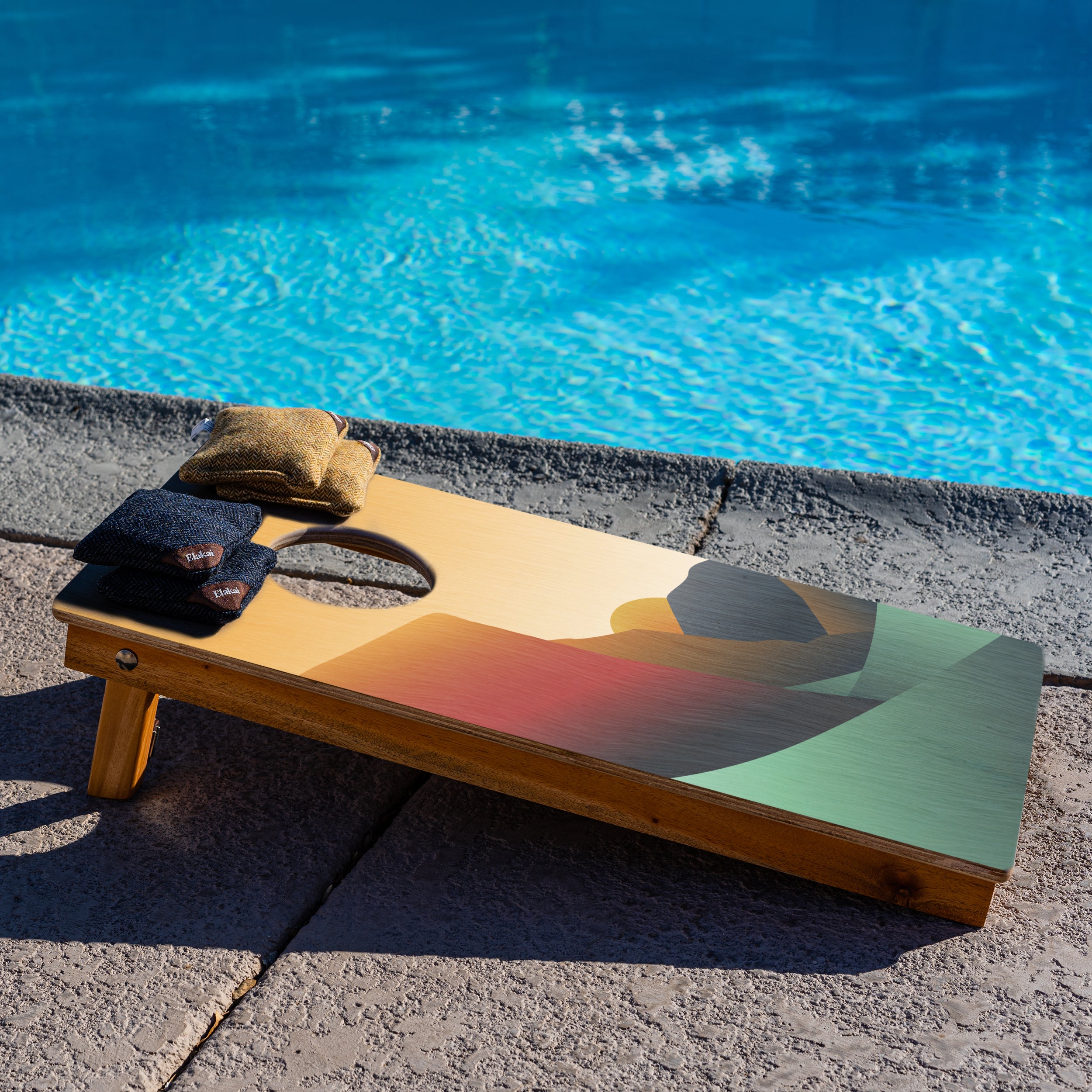 Elakai Yosemite 1'x2' Cornhole Board Set - Cornhole Bags Sold Separately