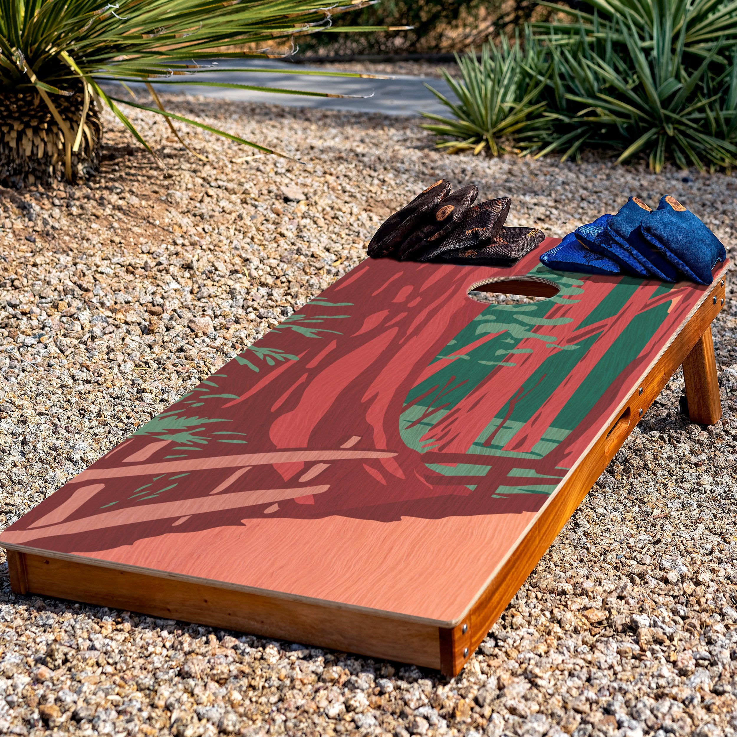 Elakai Redwoods 2'x4' Cornhole Boards - Set of 2