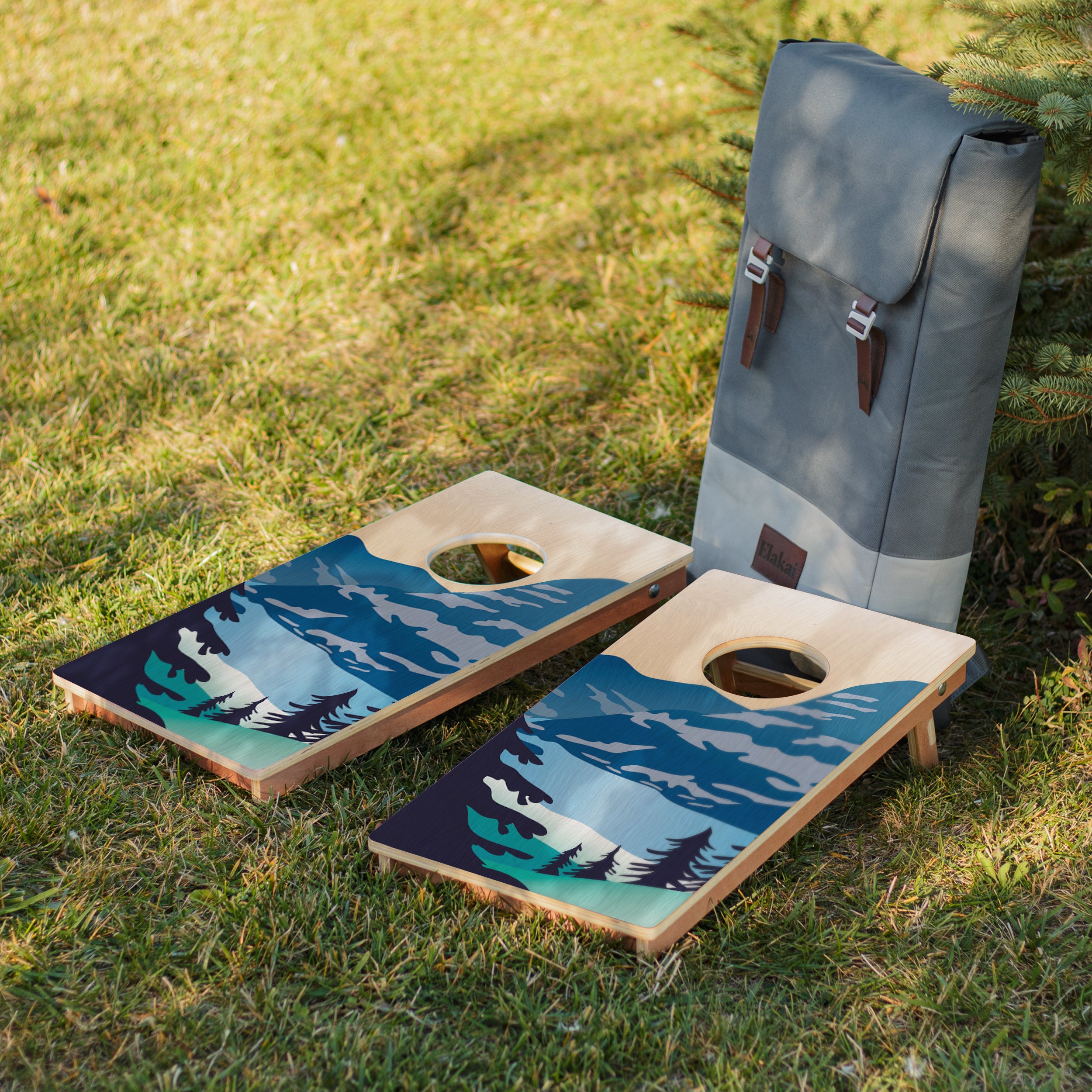 Elakai Glacier 1'x2' Cornhole Board Set
