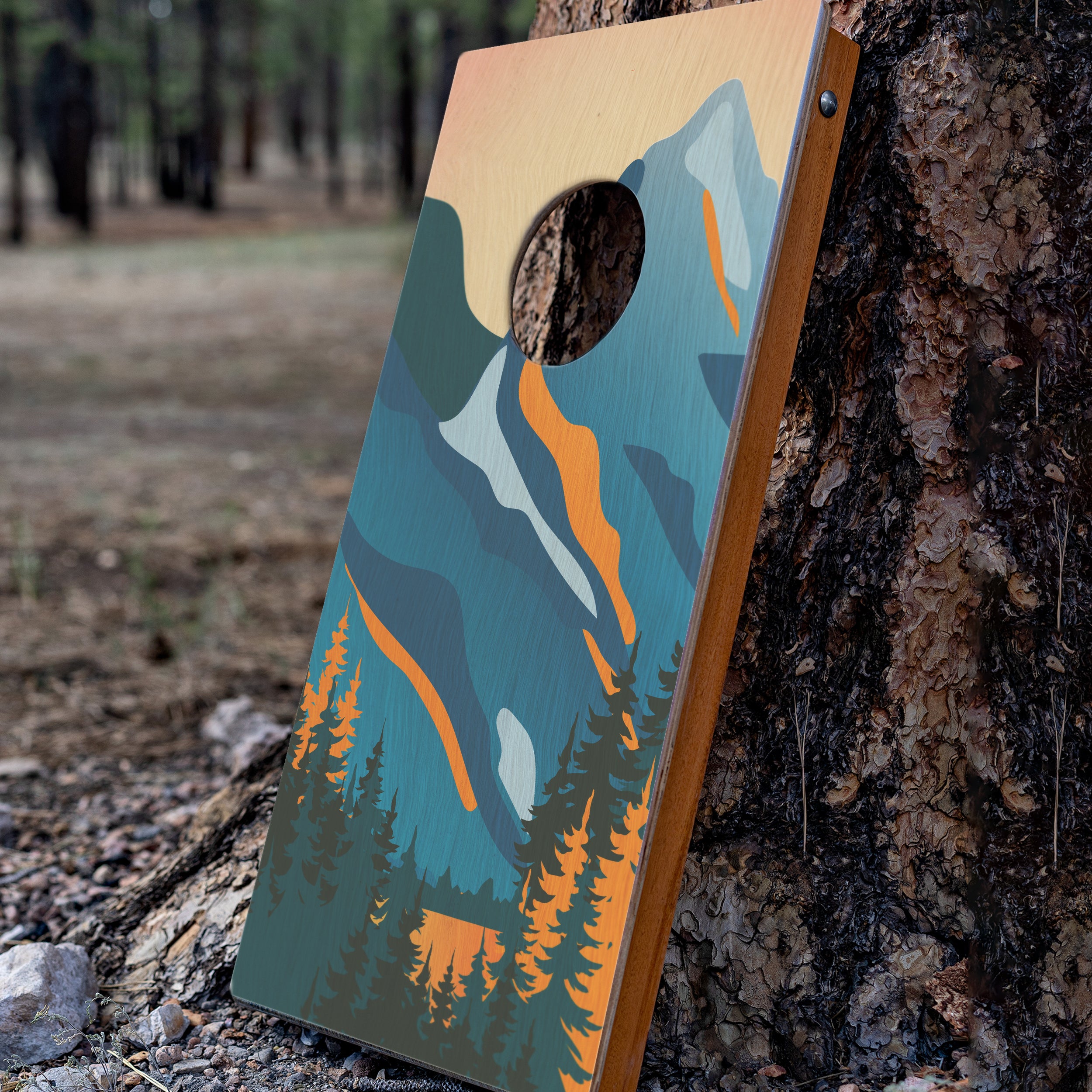 Elakai Grand Teton 1'x2' Cornhole Board Set