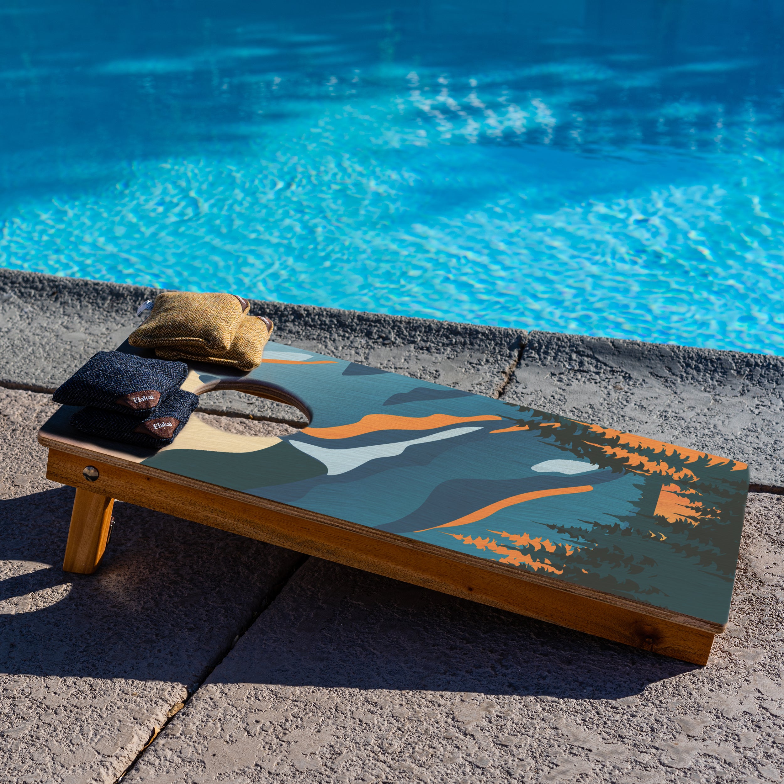 Elakai Grand Teton 1'x2' Cornhole Board Set - Cornhole Bags Sold Separately