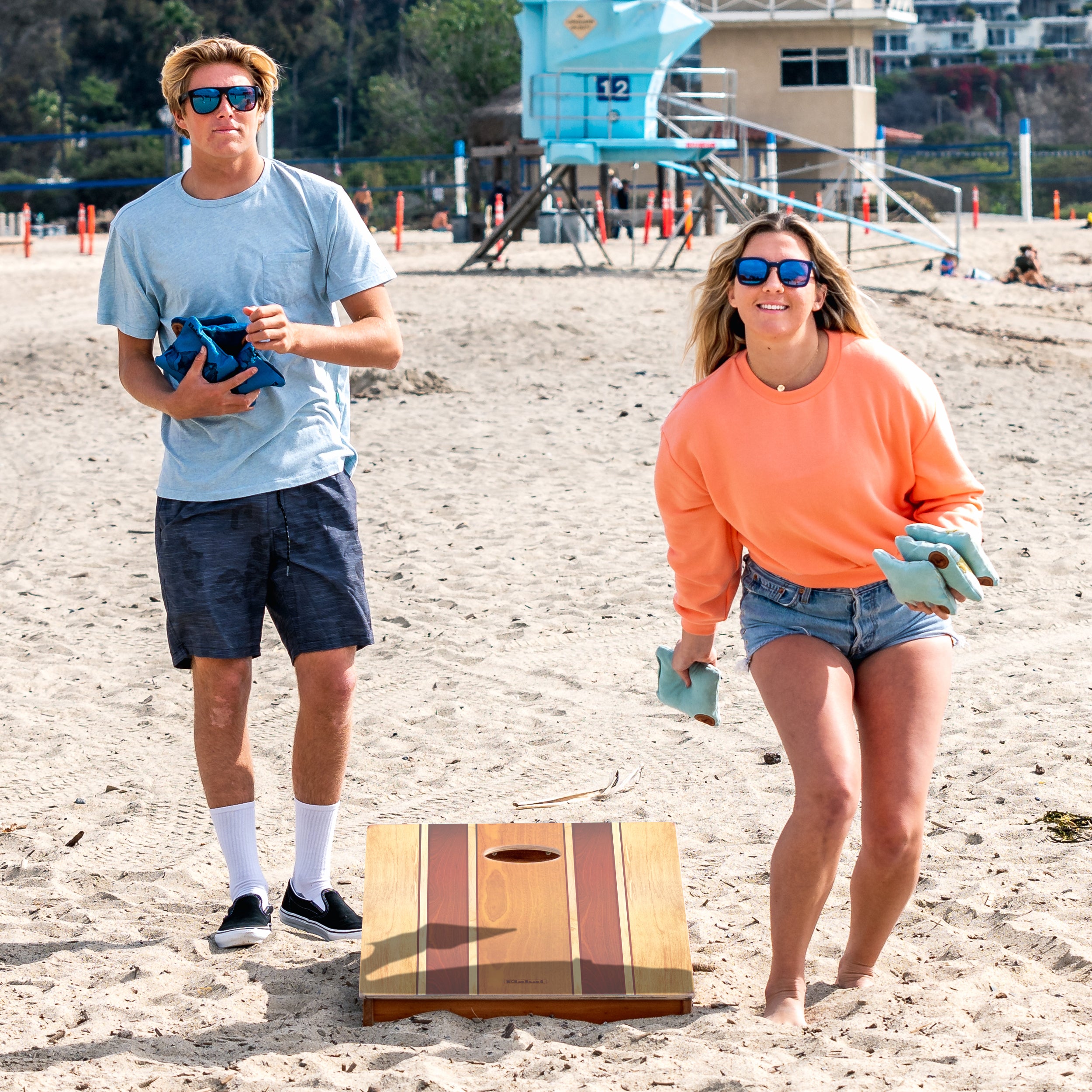 Elakai Classic Woody 2'x4' Cornhole Boards - Set of 2 - Cornhole Bags Sold Separately