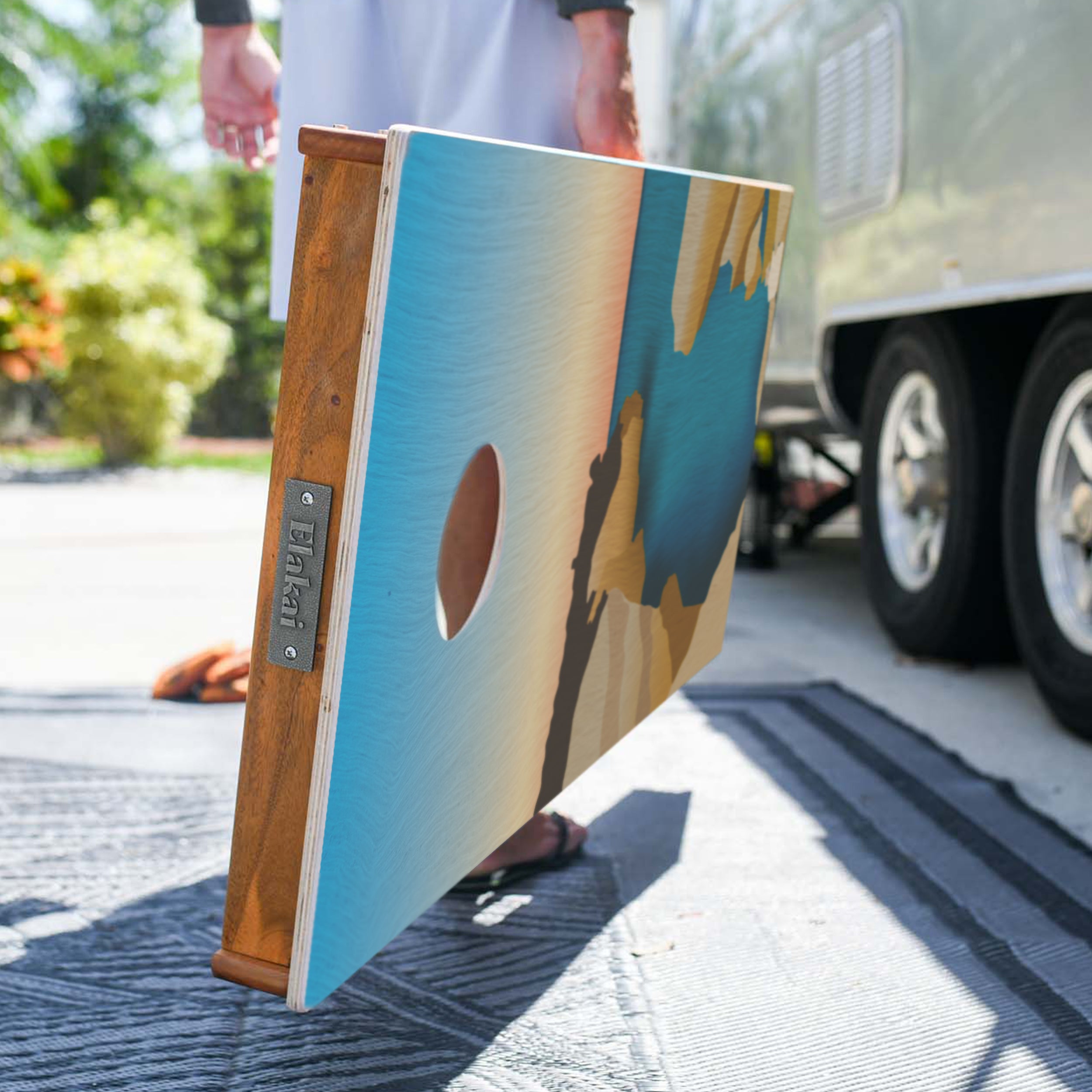 Elakai Pictured Rocks 2'x4' Cornhole Boards - Set of 2