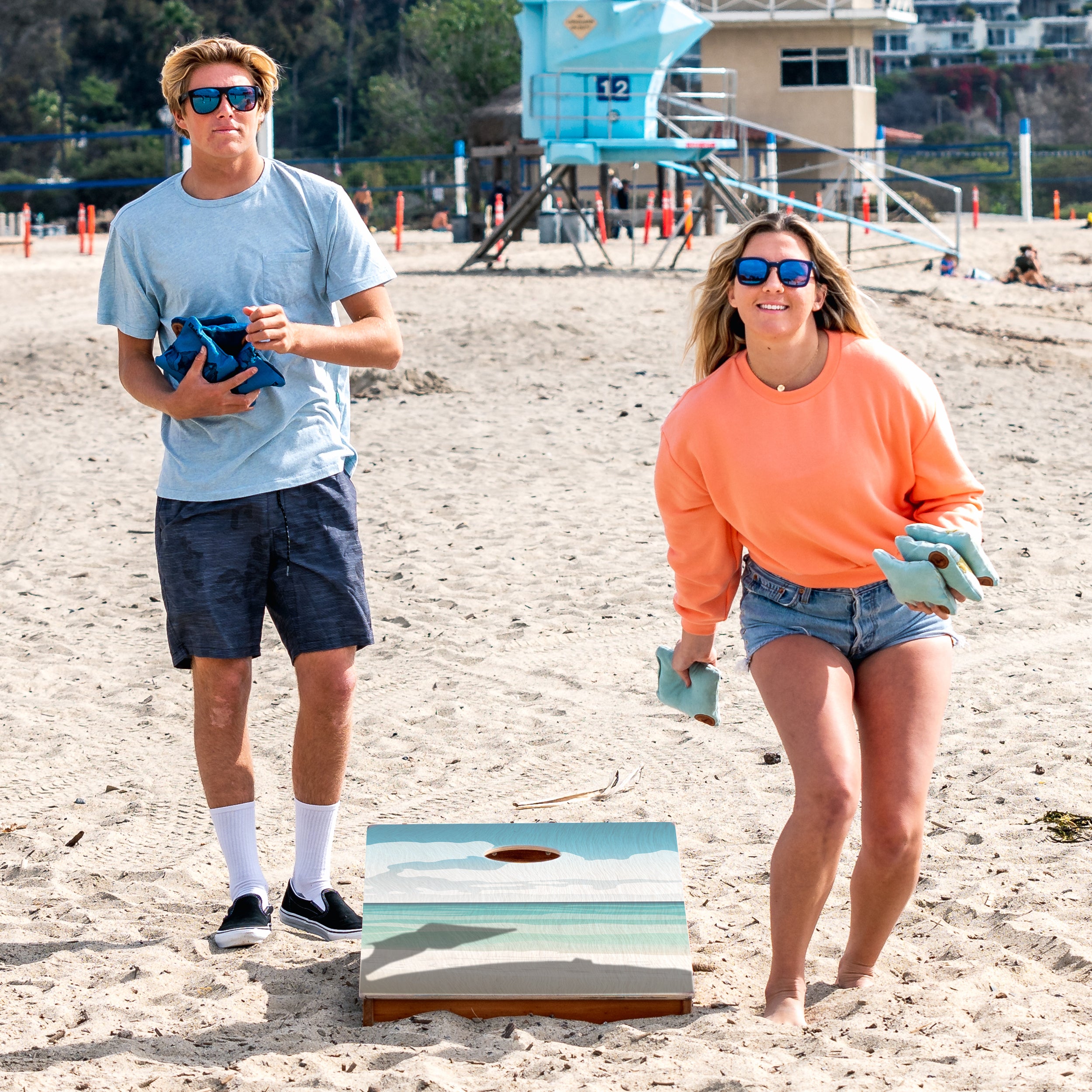 Elakai Gulf Island Shore 2'x4' Cornhole board game