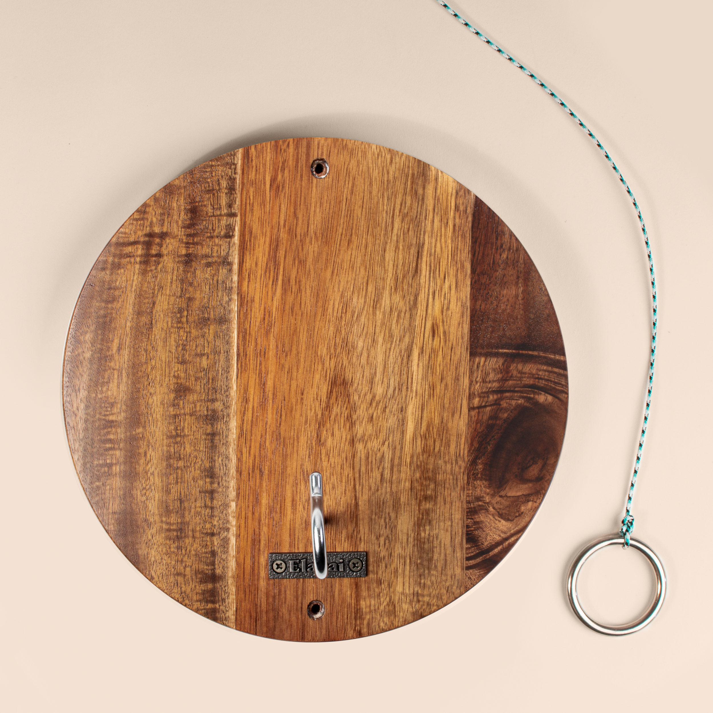 Elakai Wayfarer Acacia Natural Finish Hook and Ring Game