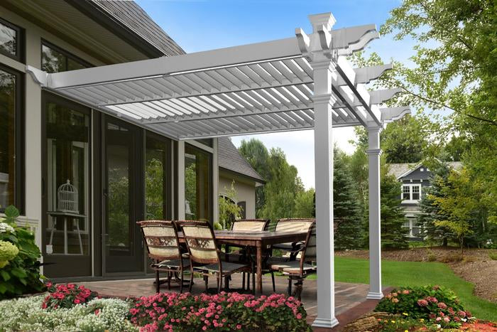 Vita 12'x12' Elysium Louvered Pergola