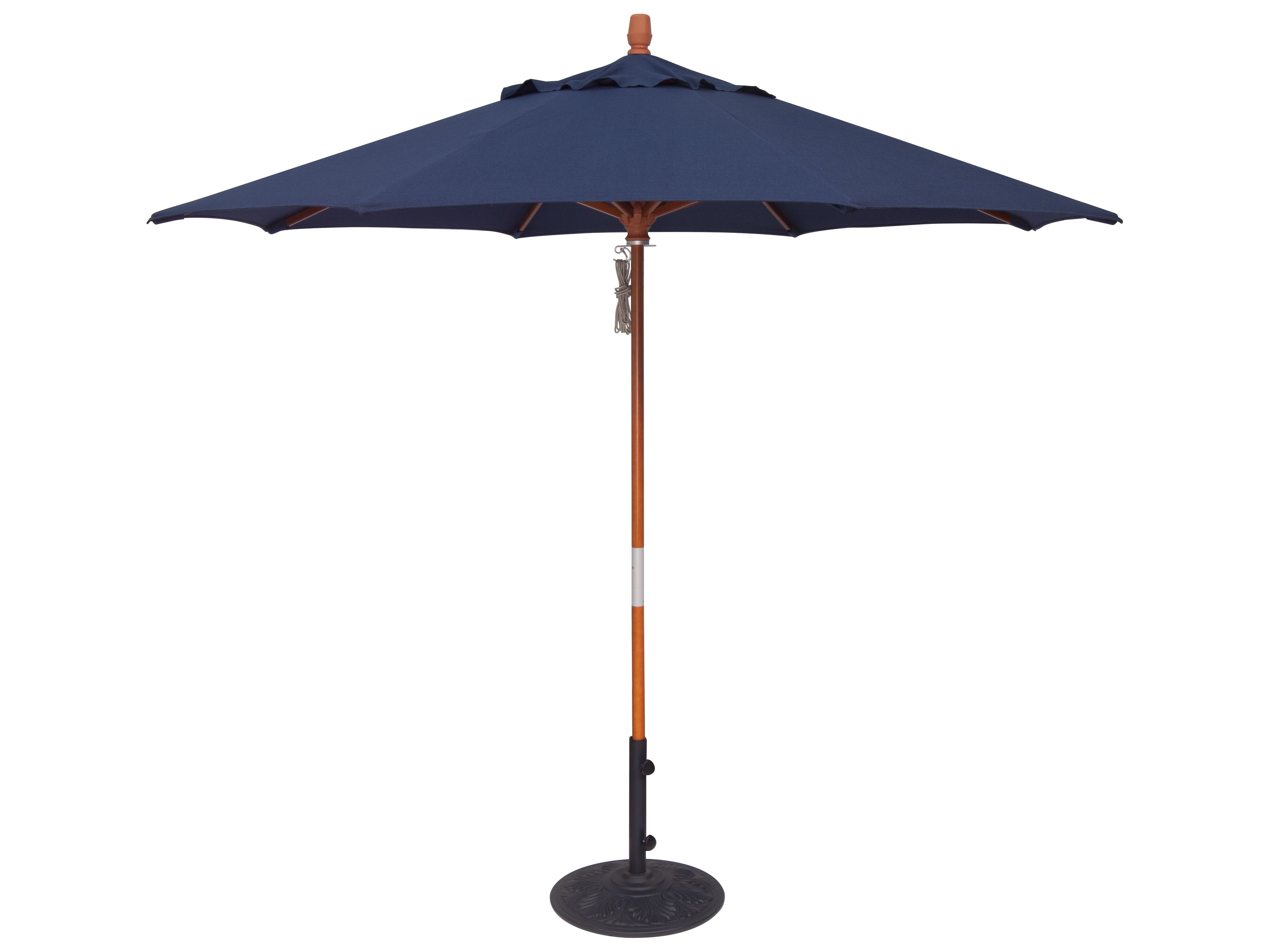 Treasure Garden 9' Octagon Quad Pulley Lift Market Umbrella